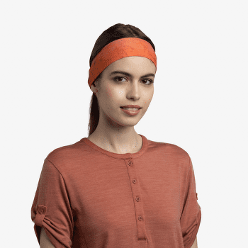 Bandă pentru cap Buff Coolnet UV Slim Headband KEFFY NECTARINE