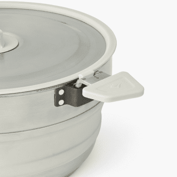 Oală Sea to Summit Detour Stainless Steel Collapsible Pot - 5L Moonstruck Grey