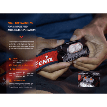 Lampă frontală Fenix HM65R-T V2.0 Nebula