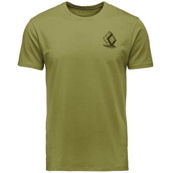 Tricou cu mânecă scurtă Black Diamond Boulder SS Tee Men Camp Green