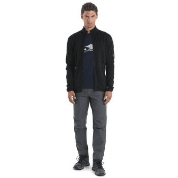 Hanorac Icebreaker Merino 560 Realfleece™ Elemental LS Zip Men Black