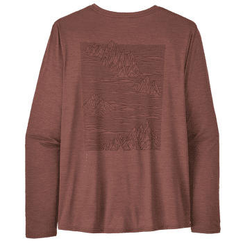 Tricou cu mânecă lungă Patagonia L/S Cap Cool Daily Graphic Shirt Men Strataspire: Dulse Mauve X-Dye