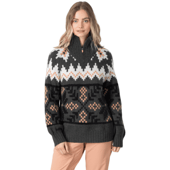 Pulover Kari Traa AMELIA KNIT DARK GREY