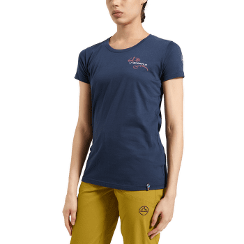 Tricou cu mânecă scurtă La Sportiva CLIMB FLOWER T-SHIRT Women Rosebay