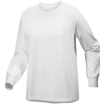Tricou cu mânecă lungă Arcteryx Kragg Cotton Bird Crew LS Women White Light / White