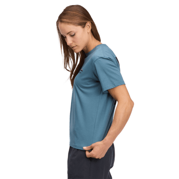 Tricou cu mânecă scurtă Black Diamond Mountainscape SS Tee Women Creek Blue