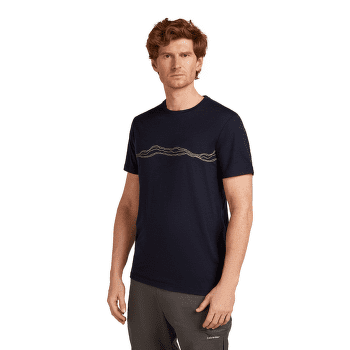 Tricou cu mânecă scurtă Icebreaker Merino 150 Tech Lite SS Tee Mountain Pulse Men Midnight Navy