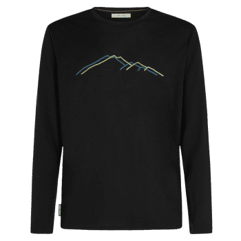 Tricou cu mânecă lungă Icebreaker Merino 150 Tech Lite LS Tee Rainer Ridge Men BLACK