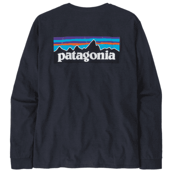 Tricou cu mânecă lungă Patagonia Long-Sleeved P-6 Logo Responsibili-Tee Men New Navy
