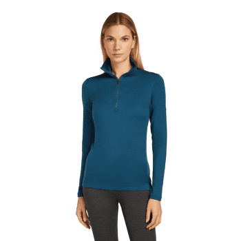 Tricou cu mânecă lungă Icebreaker Merino 260 Tech LS Half Zip Women Black