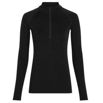 Pulover Icebreaker 300 MerinoFine™ Polar LS Half Zip Women Black