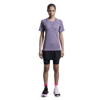 Tricou cu mânecă scurtă X-Bionic X-BIONIC® XCEED RUN SHIRT SS WOMEN X Black/Rhino Grey