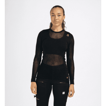 Tricou cu mânecă lungă Aclima WoolNet Crew Neckt Women Azure Blue / Jet Black