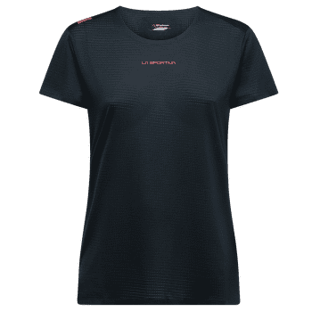 Tricou cu mânecă scurtă La Sportiva PURE T-SHIRT Women Black/Hibiscus