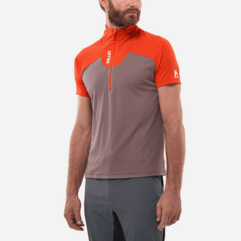 Tricou cu mânecă scurtă Millet KAMET TS ZIP SS Men CORONET BLUE/SAPHIR