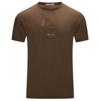 Tricou cu mânecă scurtă Aclima LightWool 140 Classic Tee Kettle Men Dark Earth