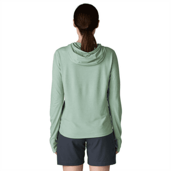 Tricou cu mânecă lungă Patagonia Cap Cool Sun Hoody Women Thermal Blue - Thin Ice X-Dye