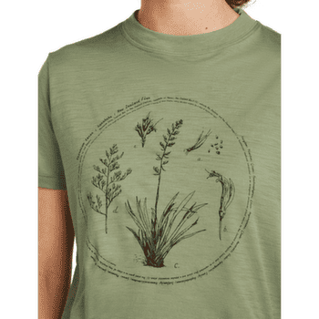 Tricou cu mânecă scurtă Icebreaker Merino 150 Tech Lite SS Crop Tee Seed Story Women PORCINI