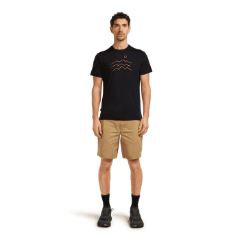 Tricou cu mânecă scurtă Icebreaker Merino Blend 125 Cool-Lite Sphere SS Tee Across the Peaks Men BLACK