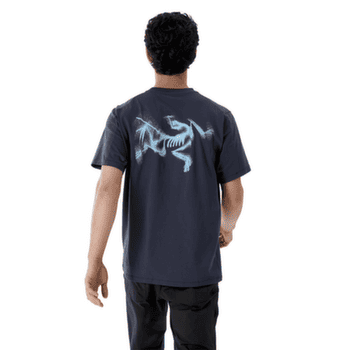 Tricou cu mânecă scurtă Arcteryx Kragg SL Cotton Blurred Bird SS Men White Light / Atmos