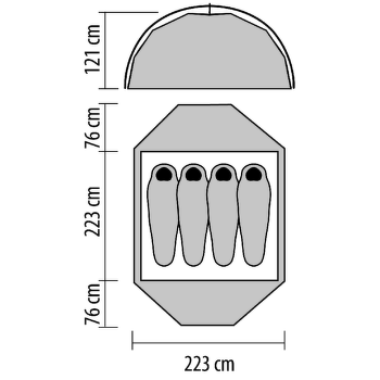 Stat MSR Elixir 4 Tent Green