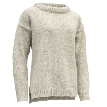 Pulover Devold NANSEN SWEATER SPLIT SEAM Women 770A GREY MELANGE
