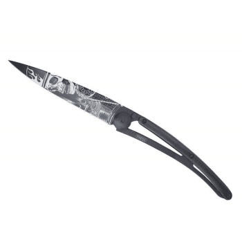 Cuțit Deejo Tattoo Black Ride or Die – Ebony wood