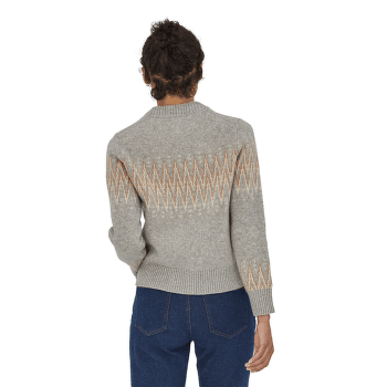 Pulover Patagonia Recycled Wool Crewneck Sweater Women Chevron Cable: Natural