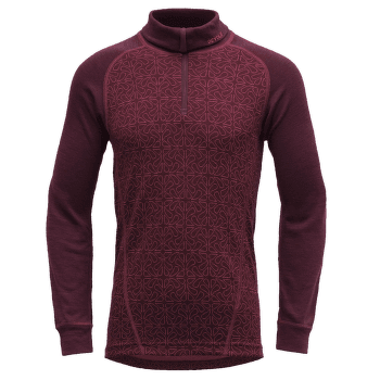 Tricou cu mânecă lungă Devold Duo Active Junior Zip Neck PORT