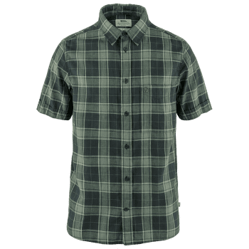 Cămașă cu mânecă scurtă Fjällräven Övik Travel Shirt SS Men Dark Navy-Patina Green