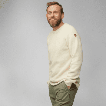 Pulover Fjällräven Övik Rib Sweater Men Chalk White