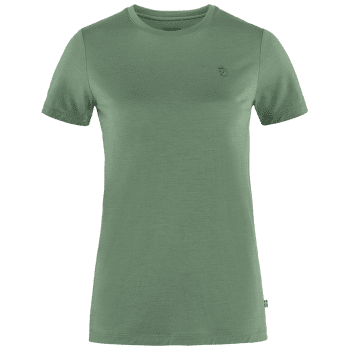 Tricou cu mânecă scurtă Fjällräven Abisko Wool SS Women Patina Green