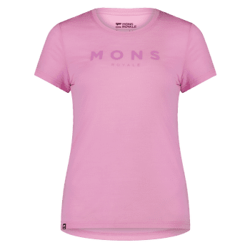 Tricou cu mânecă scurtă Mons Royale Icon Merino Air-Con Tee Women Pop Pink