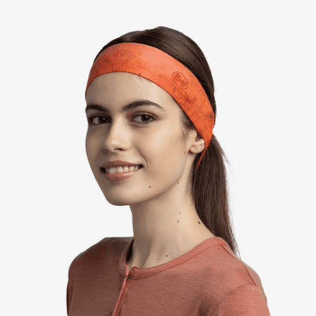 Bandă pentru cap Buff Coolnet UV Slim Headband KEFFY NECTARINE