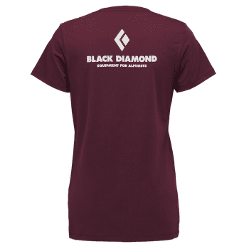 Tricou cu mânecă scurtă Black Diamond SS Equipment For Alpinist SS Tee Women Burgundy