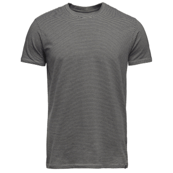 Tricou cu mânecă scurtă Black Diamond BD Stripes SS Tee Men Charcoal-Off White