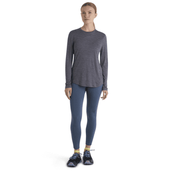 Tricou cu mânecă lungă Icebreaker Merino 125 Cool-Lite Sphere III LS Tee Women Midnight Navy Hthr
