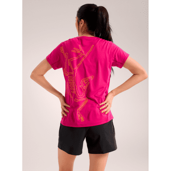 Tricou cu mânecă scurtă Arcteryx Taema Arc´Bird Crew SS Women Daybreak Heather