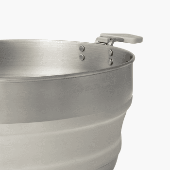 Oală Sea to Summit Detour Stainless Steel Collapsible Pot - 5L Moonstruck Grey
