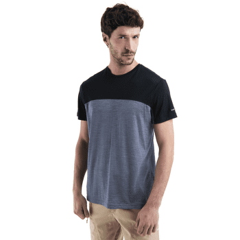 Tricou cu mânecă scurtă Icebreaker Merino 125 Cool-lite™ Sphere III SS Tee Colour Block Men PORT/BITTERSWEET/CB