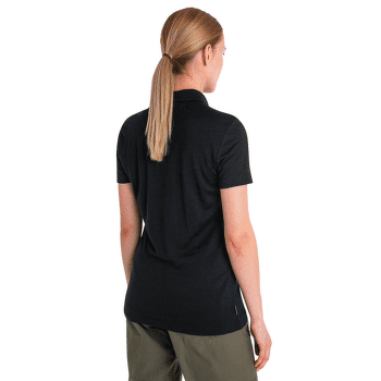 Tricou polo Icebreaker Merino 150 Tech Lite III SS Polo Women Black