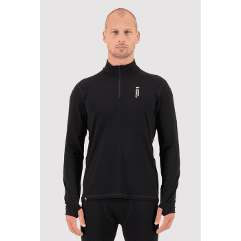 Tricou cu mânecă lungă Mons Royale Cascade Merino Flex 1/4 Zip Men Black