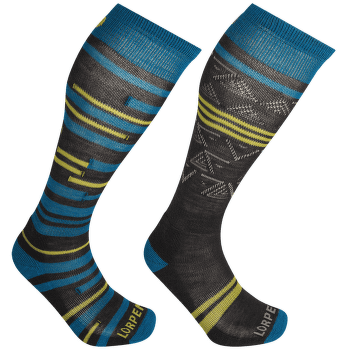 Șosete pentru genunchi Lorpen T1 SKI MID Men 2PACK BLUE