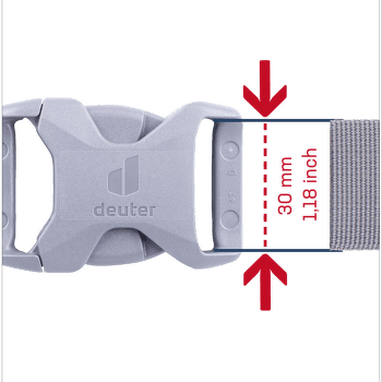 Cataramă deuter Buckle 30S HI/TR/AL grey