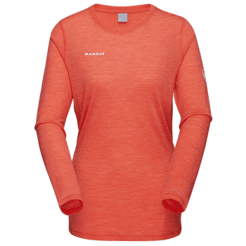 Tricou cu mânecă lungă Mammut Tree Wool FL Longsleeve Women 2281 peach melange