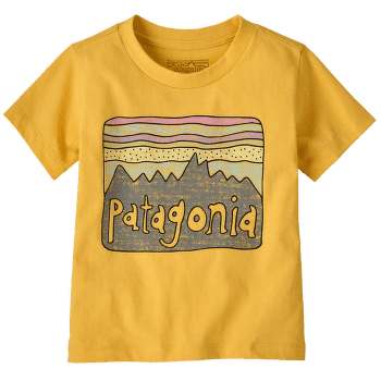 Tricou cu mânecă scurtă Patagonia Fitz Roy Skies T-Shirt Kids Nectar Yellow