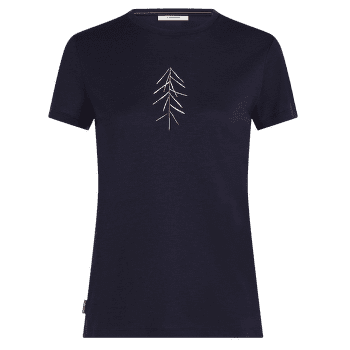Tricou cu mânecă scurtă Icebreaker Merino 150 Tech Lite SS Tee Lancewood Women Midnight Navy