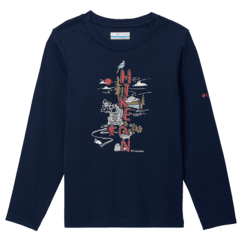 Tricou cu mânecă lungă Columbia Dobson Pass™ Long Sleeve Graphic Tee Boys Collegiate Navy, Hike On 467