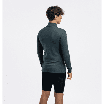 Tricou cu mânecă lungă Aclima WarmWool Mock Neck Shirt Men Green Gables