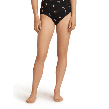 Chiloți Icebreaker Merino 150 Siren Hipkini Snow Day Women BLACK/ACID PINK/AOP